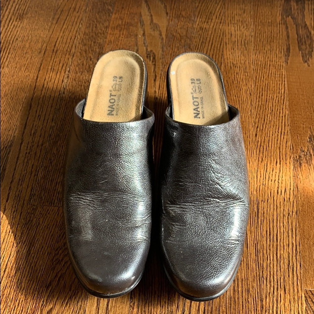 grey Slip-on shoes, small heel